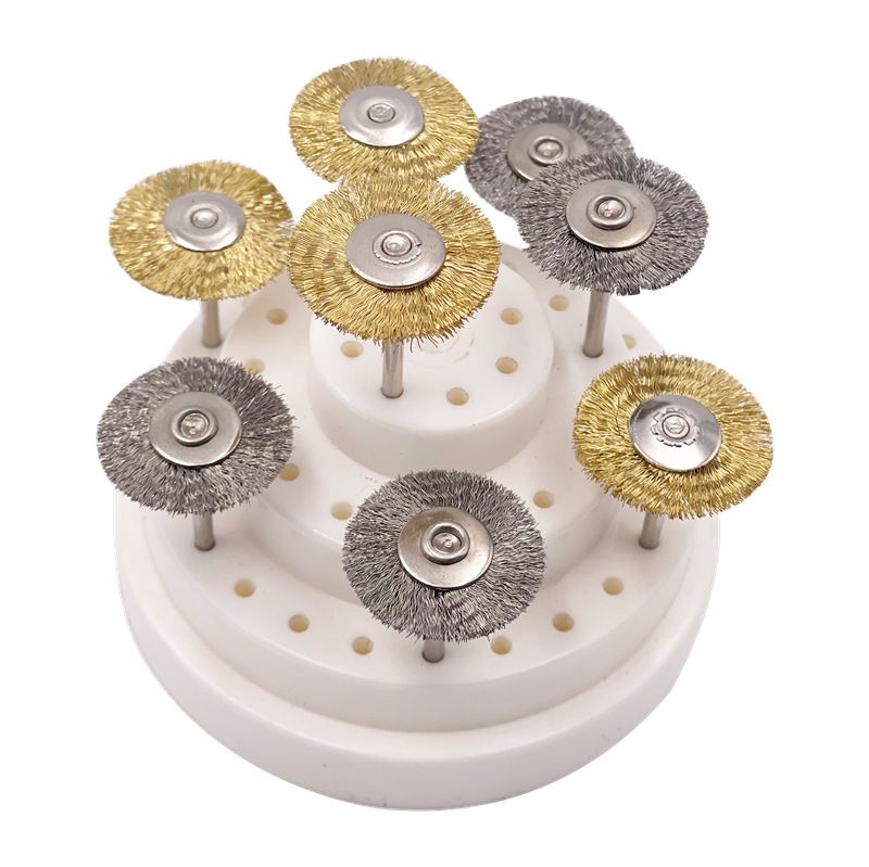 T型刷 鋼絲筆刷 除銹拋光鋼絲筆刷 2.35mm柄 帶柄打磨 帶柄磨頭