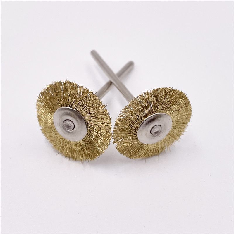 T型刷 鋼絲筆刷 除銹拋光鋼絲筆刷 2.35mm柄 帶柄打磨 帶柄磨頭