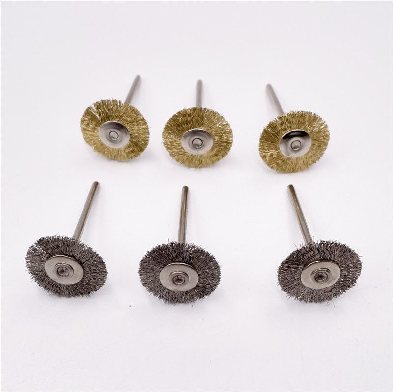 T型刷 鋼絲筆刷 除銹拋光鋼絲筆刷 2.35mm柄 帶柄打磨 帶柄磨頭