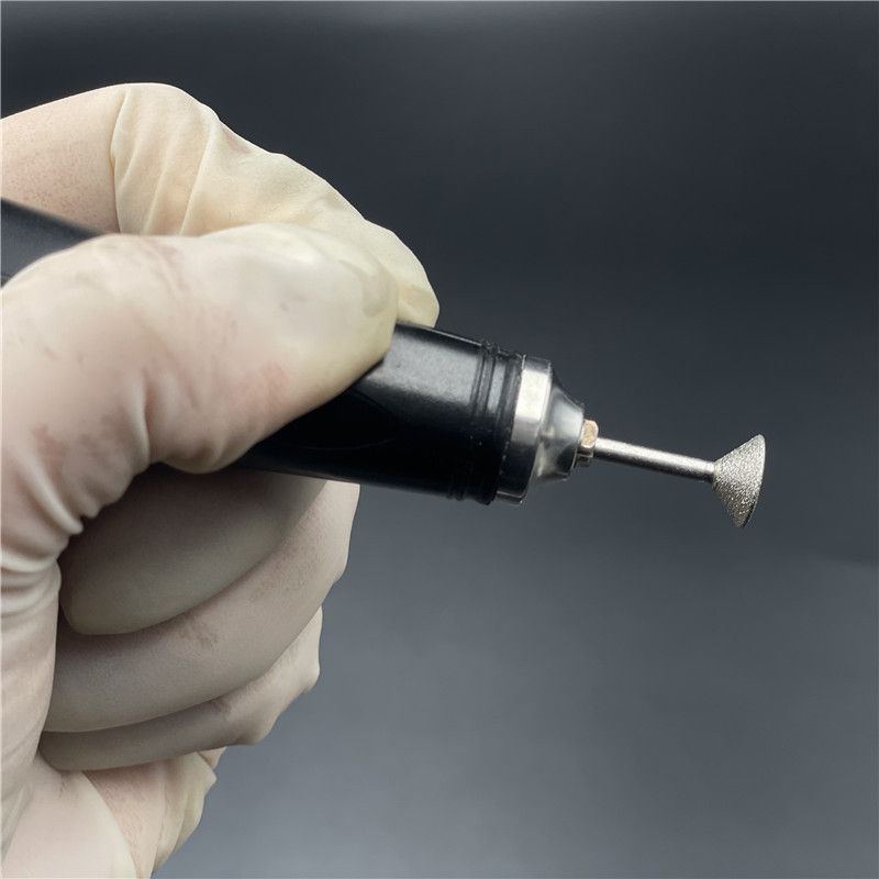 金剛石磨針金剛砂磨頭玻璃石頭刻字玉石開窗去皮雕刻2.35mm柄徑